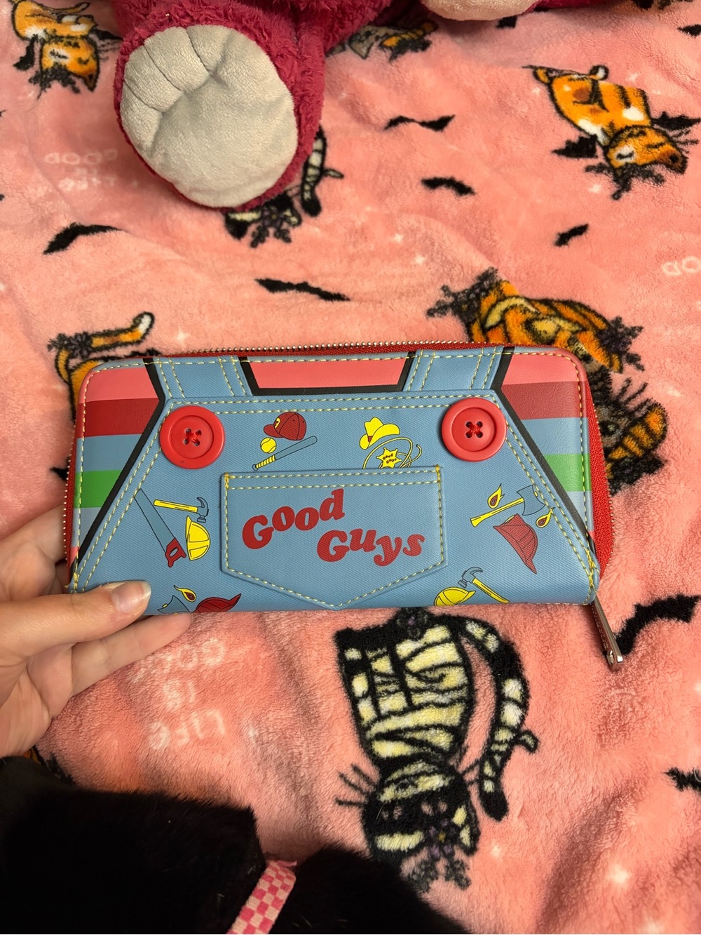 Loungefly Blue Red Good Guys Zip-Around Wallet